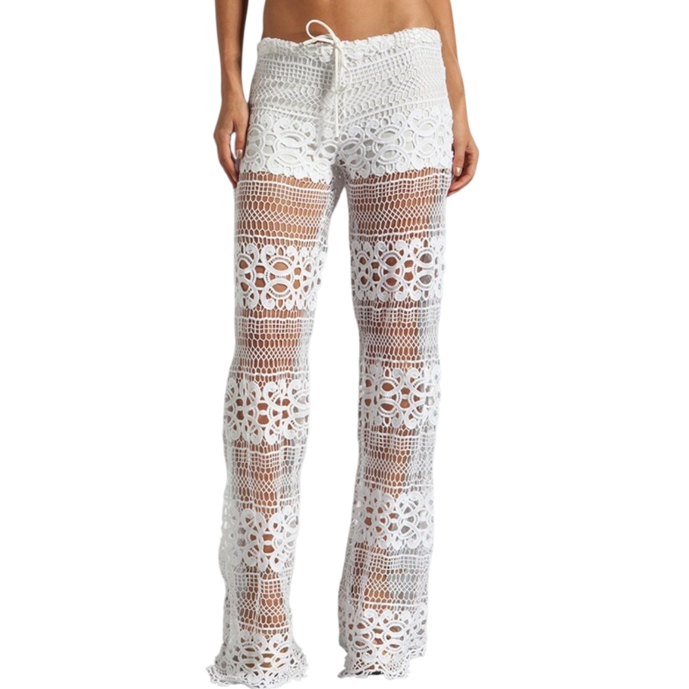 Alexis Michela Lace Pant With Crochet Drawstring Medium NWT‎